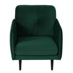 Fauteuil Pigna I Velours Ravi: Vert vieilli