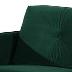 Fauteuil Pigna I Geweven stof - Velours Ravi: Antiek groen