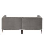 Sofa Luparo I (2,5-Sitzer) Webstoff - Samt Onoli: Rauchgrau