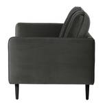 Sofa Pigna (2,5-Sitzer) Webstoff - Samt Ravi: Anthrazit