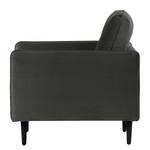 Fauteuil Pigna I Velours Ravi: Anthracite