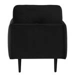 Fauteuil Pigna I Velours Ravi: Noir