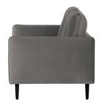 Sofa Pigna (2-Sitzer) Webstoff - Samt Ravi: Taupe