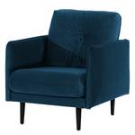 Fauteuil Pigna I Velours Ravi: Bleu marine