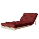 Fauteuil convertible Roots 90 I Coton - Bordeaux - Beige