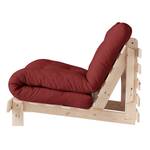 Schlafsessel Roots 90 I Baumwolle - Bordeaux - Beige