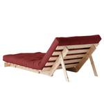 Slaapfauteuil Roots 90 I katoen - Bordeauxrood - Beige