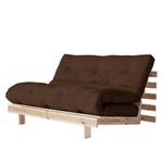 Schlafsofa Roots 140 I Baumwolle - Espresso - Beige