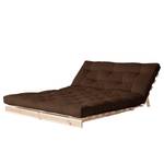 Schlafsofa Roots 140 I Baumwolle - Espresso - Beige