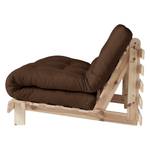 Schlafsofa Roots 140 I Baumwolle - Espresso - Beige