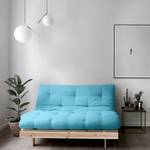 Schlafsofa Roots 140 I Baumwolle - Hellblau - Beige