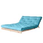 Schlafsofa Roots 140 I Baumwolle - Hellblau - Beige