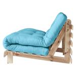 Schlafsofa Roots 140 I Baumwolle - Hellblau - Beige