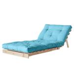 Fauteuil convertible Roots 90 I Coton - Bleu clair - Beige