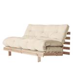 Schlafsofa Roots 140 I Baumwolle - Cremeweiß - Beige