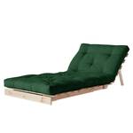 Fauteuil convertible Roots 90 I Coton - Vert foncé - Beige