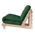 Fauteuil convertible Roots 90 I Coton - Vert foncé - Beige