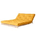 Schlafsofa Roots 140 I Baumwolle - Safrangelb - Beige