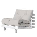 Fauteuil convertible Roots 90 I Coton - Gris clair - Blanc