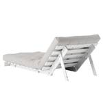 Fauteuil convertible Roots 90 I Coton - Gris clair - Blanc