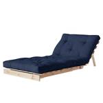 Slaapfauteuil Roots 90 I katoen - Marineblauw - Beige