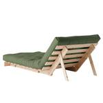 Fauteuil convertible Roots 90 I Coton - Vert vieilli - Beige