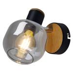 Wandlamp Fumoso transparant glas/aluminium - 1 lichtbron