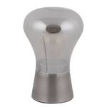 Lampe Kerry Verre transparent / Aluminium - 1 ampoule - Nickelé