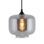 Hanglamp Vaso III smoked glass/aluminium - 1 lichtbron