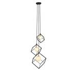 Hanglamp Cadre melkglas/aluminium - 3 lichtbronnen
