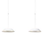 LED-hanglamp Skadi aluminium - 2 lichtbronnen