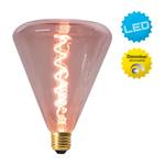 Ampoule LED Dilly II Verre transparent / Aluminium - 1 ampoule - Rose bébé
