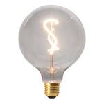 LED-lamp Dilly I transparant glas/aluminium - 1 lichtbron - Platina