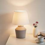Tafellamp Glowing Pearl textielmix/keramiek - 1 lichtbron