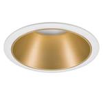 Inbouwlamp Cole II aluminium/polycarbonaat - Wit/goudkleurig - Aantal lichtbronnen: 1
