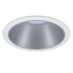 Inbouwlamp Cole II aluminium/polycarbonaat - Wit/zilverkleurig - Aantal lichtbronnen: 1