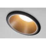Inbouwlamp Cole II aluminium/polycarbonaat - Zwart/goudkleurig - Aantal lichtbronnen: 1