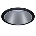 Inbouwlamp Cole II aluminium/polycarbonaat - Zwart/zilverkleurig - Aantal lichtbronnen: 1