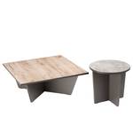 Set salontafels Westport (2-delig) lichte eikenhouten look/grijs