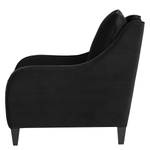 Fauteuil Wingen I Velours - Velours Ravi: Noir