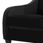 Fauteuil Wingen I Velours - Velours Ravi: Noir