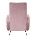 Fauteuil Vains Velours Ravi: Mauve - Sans repose-pieds