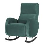 Schommelfauteuil Vains Velours Ravi: Petrolkleurig