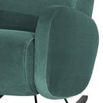 Schommelfauteuil Vains Velours Ravi: Petrolkleurig