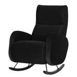 Fauteuil Vains Velours Ravi: Noir