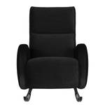 Schommelfauteuil Vains Velours Ravi: Zwart