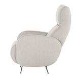 Fauteuil Vains Tissu Meara: Gris clair - Sans repose-pieds