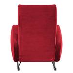 Fauteuil Vains Velours Ravi: Rouge