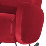 Fauteuil Vains Velours Ravi: Rouge