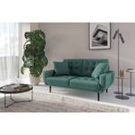 2-Sitzer Sofa Vaise Samt Ravi: Petrol